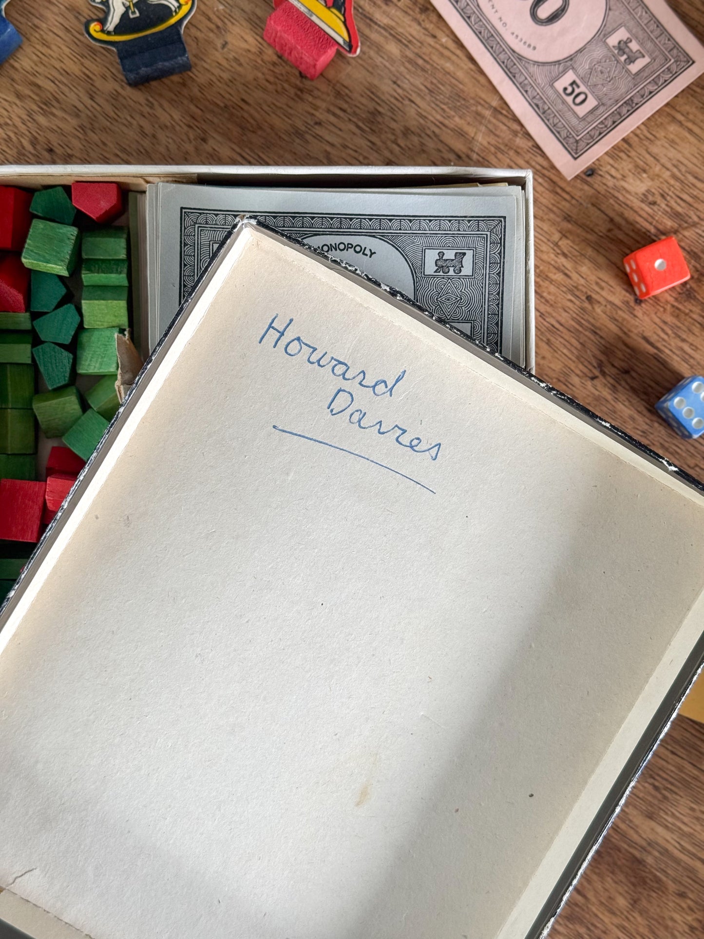 Vintage 1930s Monopoly Set – Complete & Signed by Howard Davies