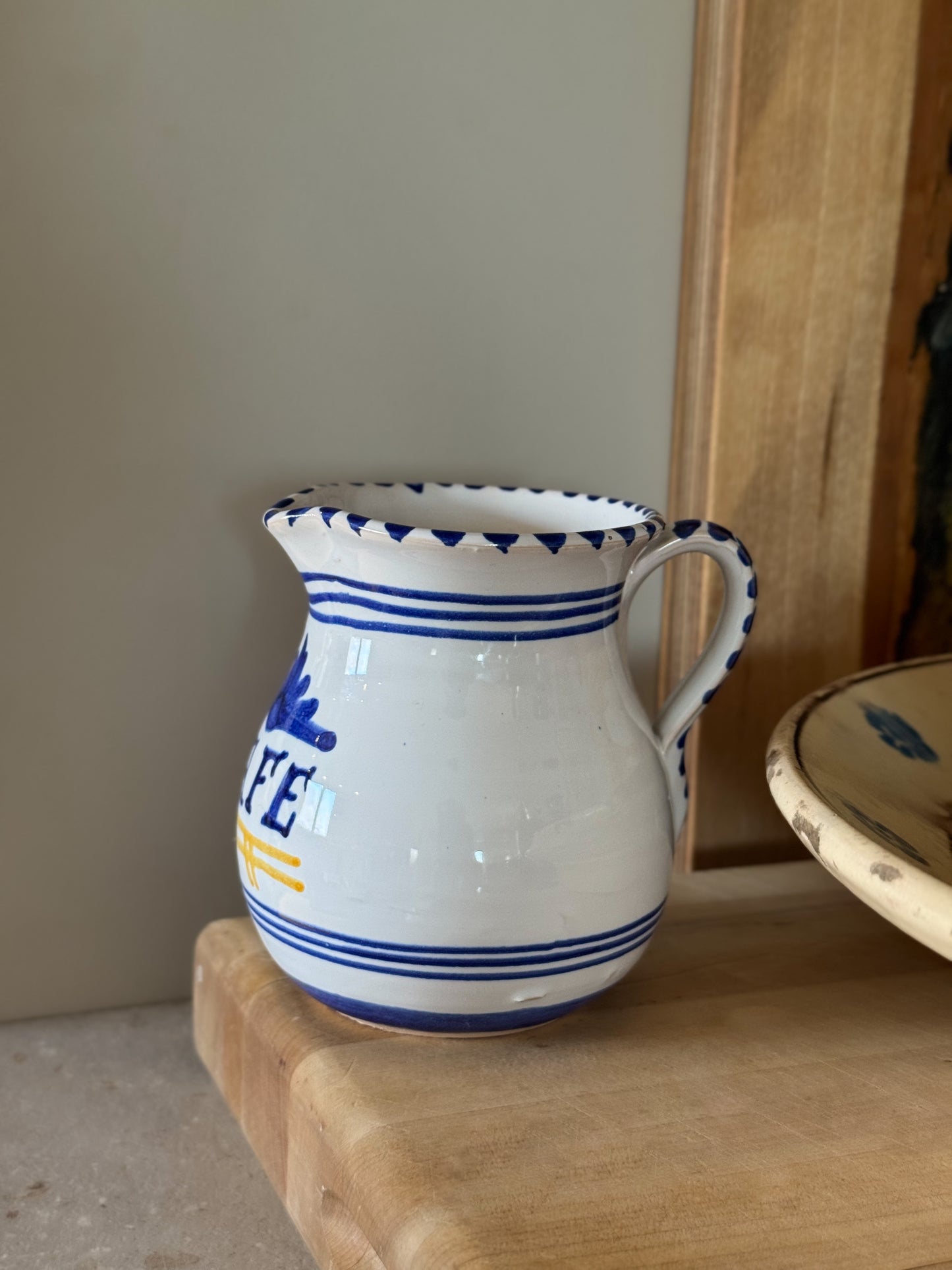 Vintage Italian Studio Pottery ‘Café’ Jug