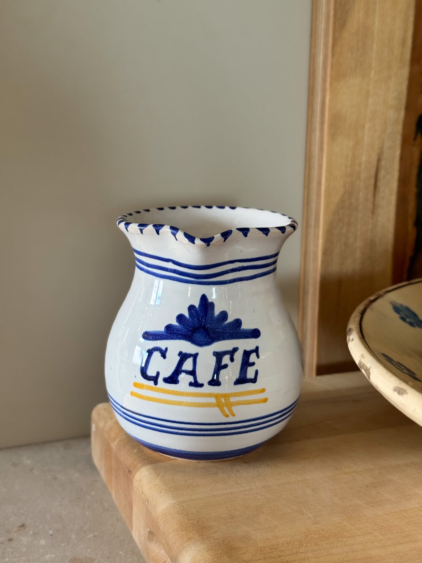 Vintage Italian Studio Pottery ‘Café’ Jug