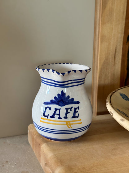 Vintage Italian Studio Pottery ‘Café’ Jug