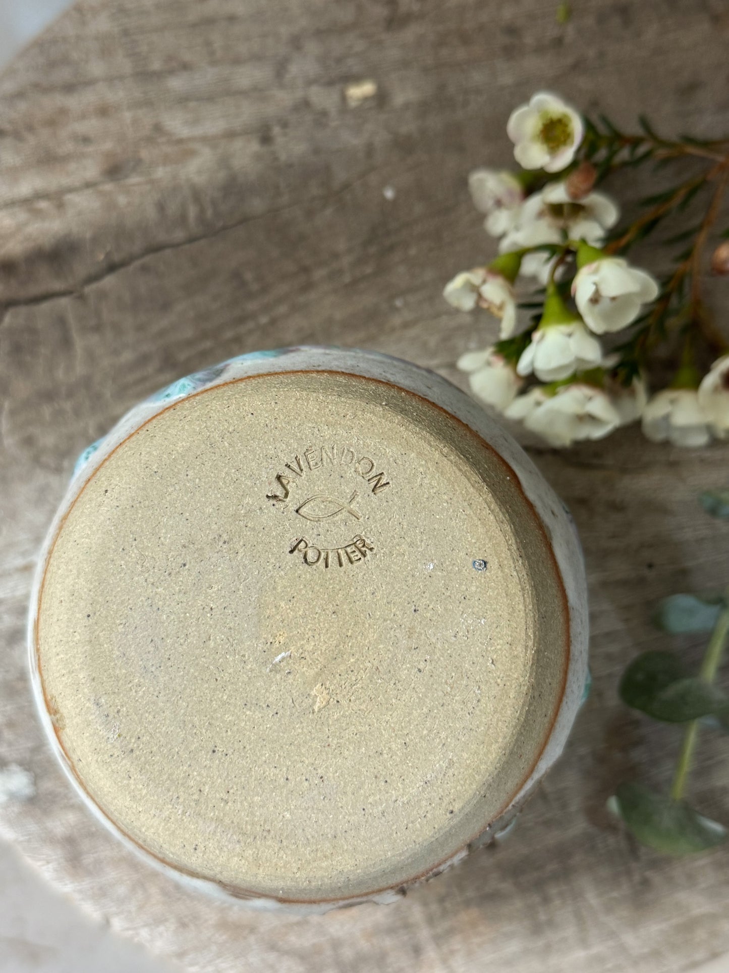 Lavendon Pottery Drip Glaze Pumpkin Candle Holder | Studio Pottery Jack-o’-Lantern