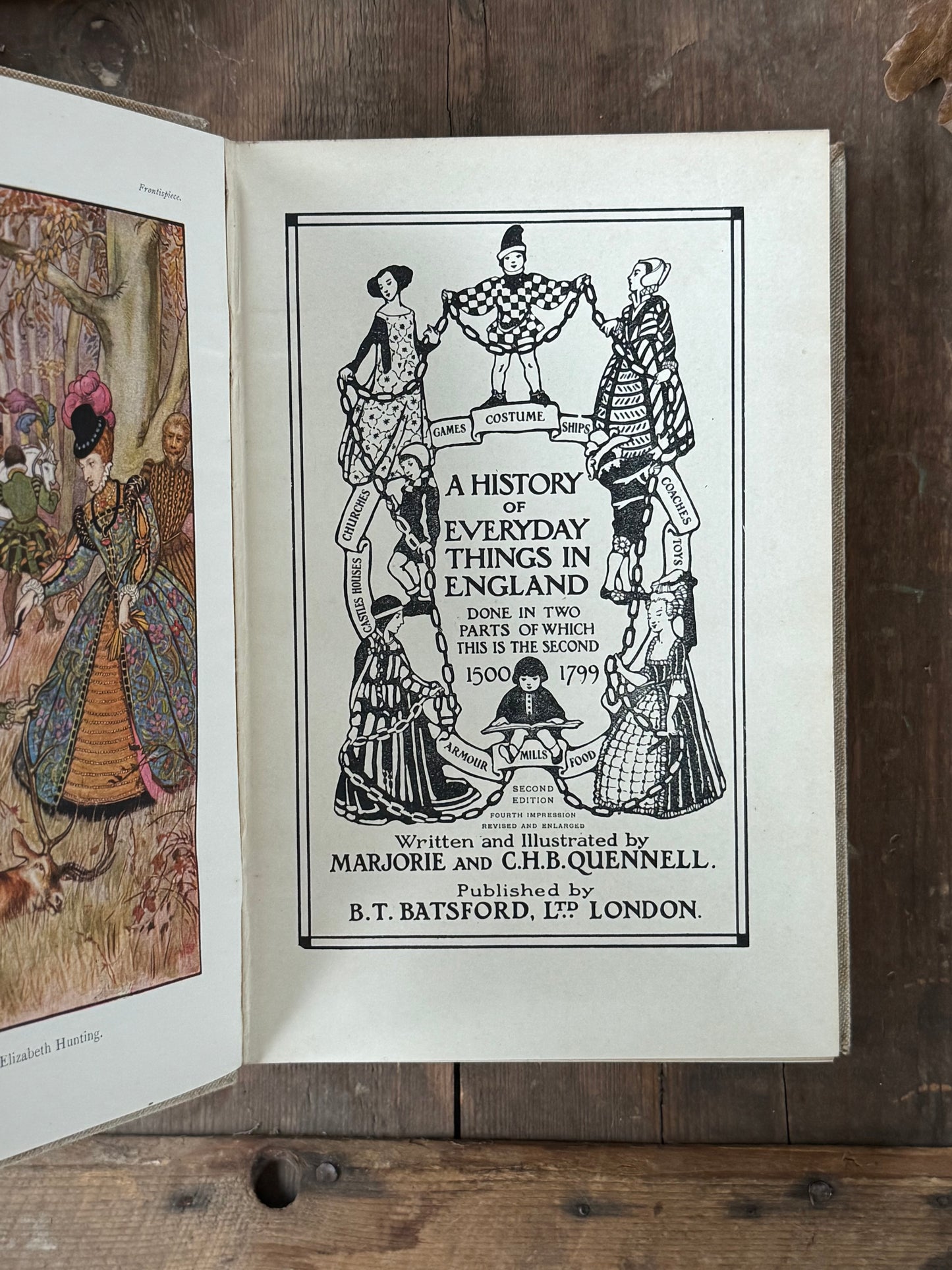 A History of Everyday Things in England: 1500–1799 - Marjorie & C.H.B. Quennell, Fourth Impression, Revised & Enlarged, 1930