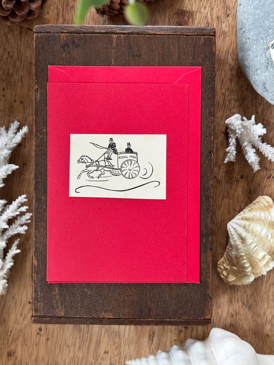 Handmade Hiraeth Vintage Illustration Greeting Card ‘Royal Mail’ • A6