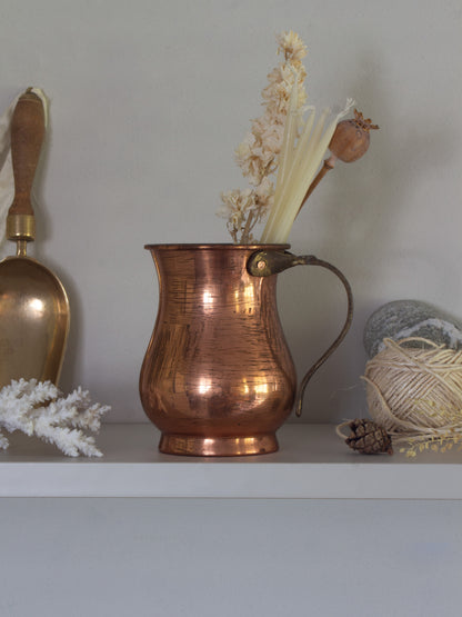 Vintage Handmade Copper & Brass Tankard / Mug