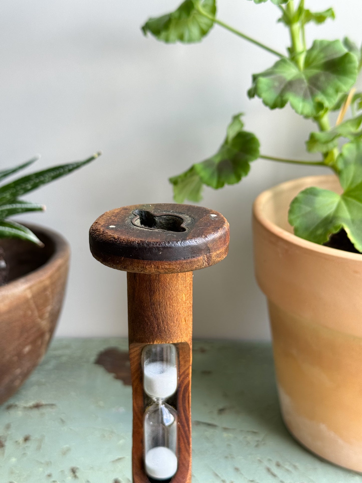 Hand-Made Cotton Reel Sand Timer