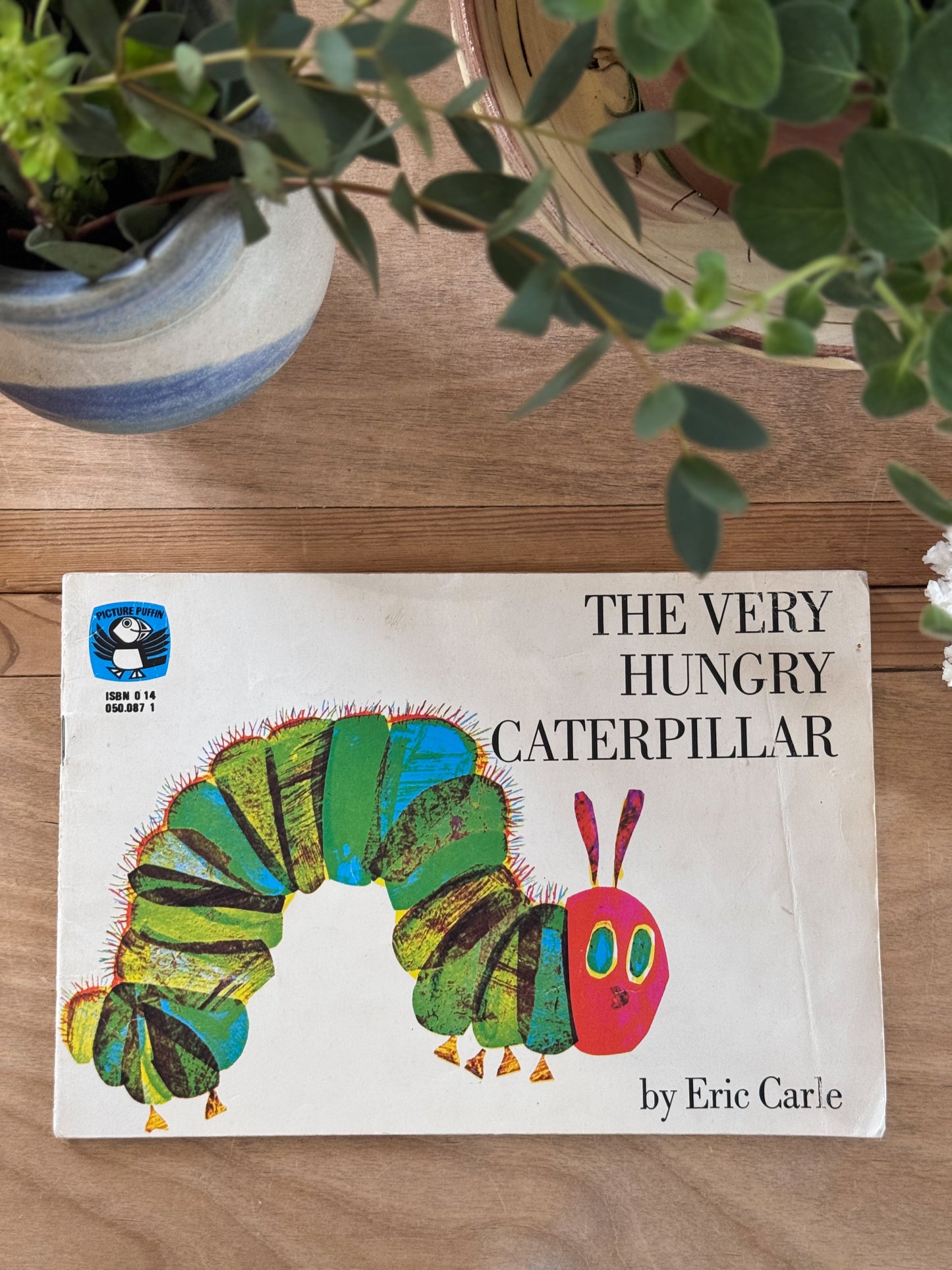 The Very Hungry Caterpillar by Eric Carle, 1976, Puffin Books
