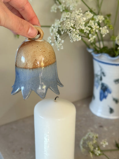 Vintage German Studio Pottery Candle Snuffer — Bellflower Form
