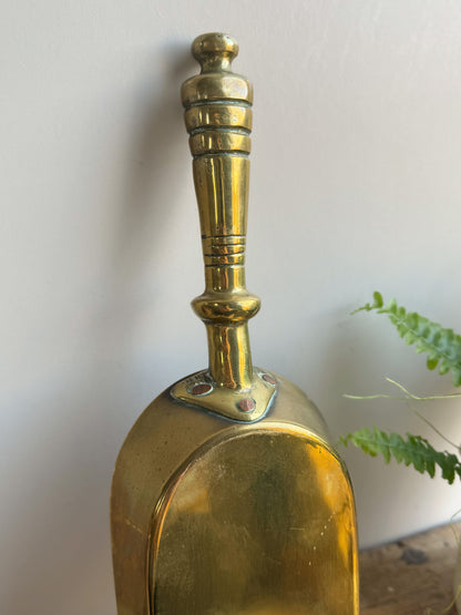 Antique Handmade Solid Brass Shovel