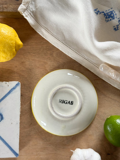 Vintage Mediterranean Studio Pottery ‘Lemons’ Grater Plate