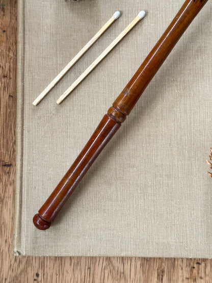 Vintage 1920s-1940s Brass & Wood Candle Snuffer