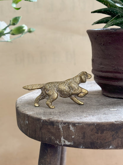 Small Solid Brass Irish Setter