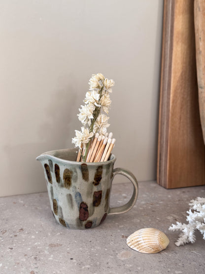 Vintage Studio Pottery Abstract Brush Stroke Creamer