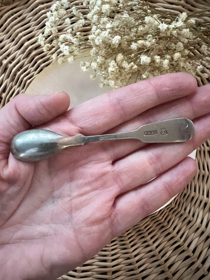 Antique Victorian Ashberry & Sons P.A & S Silver Plated Salt Spoon