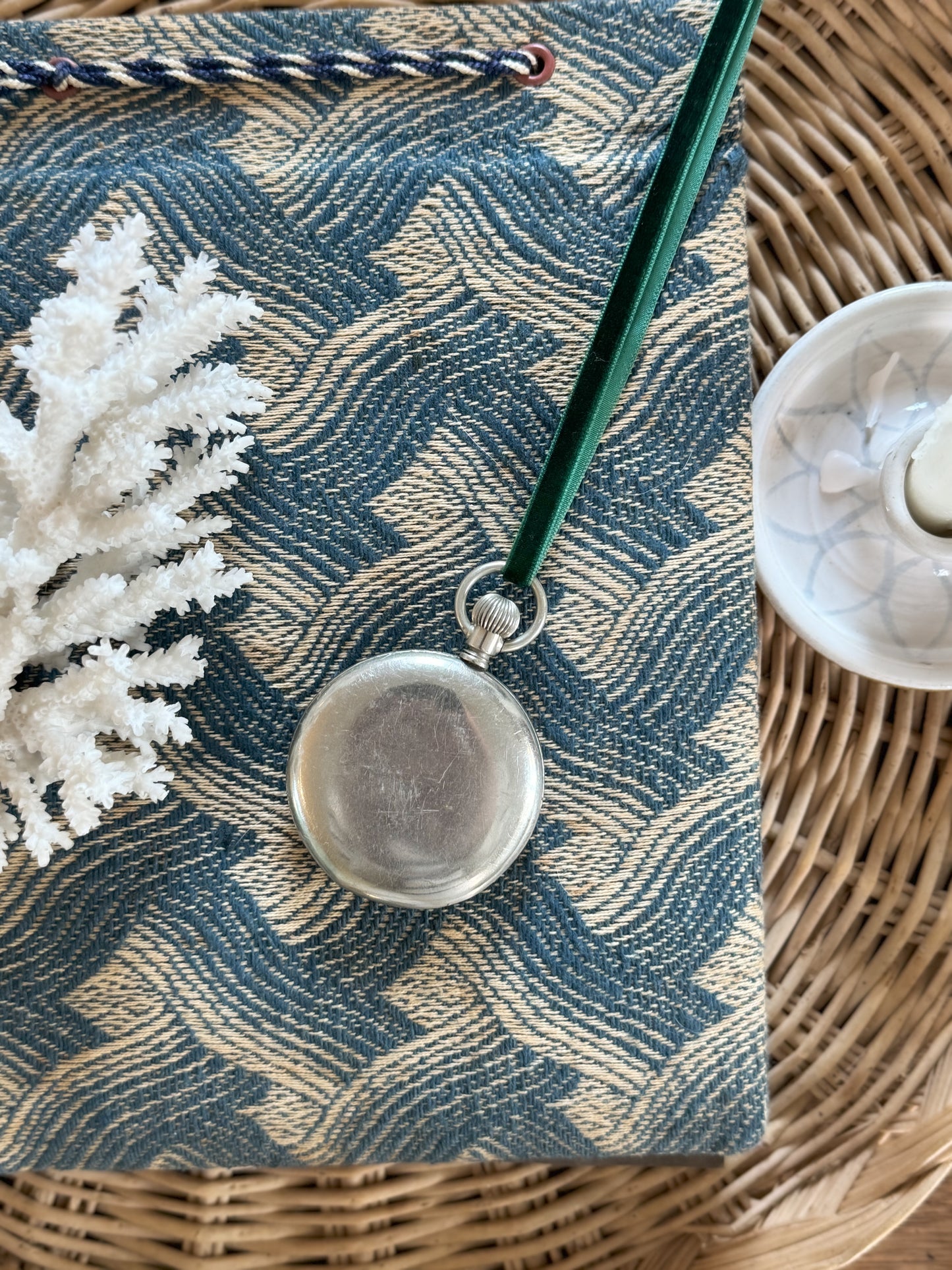 Vintage Silver Plated Swiss Muralto Wind Up Pocket Watch