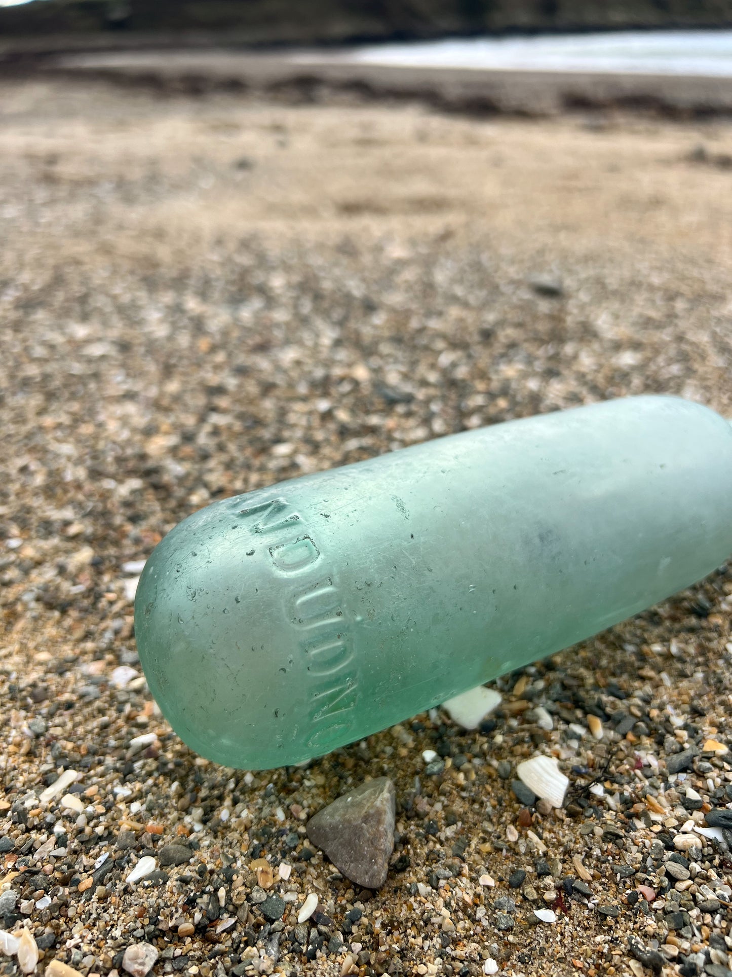 Antique Rounded Base Welsh Apothecary Bottle, T.O. Owen, Llandudno, North Wales