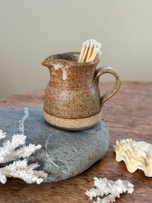 Vintage Studio Pottery Salt Glaze Creamer