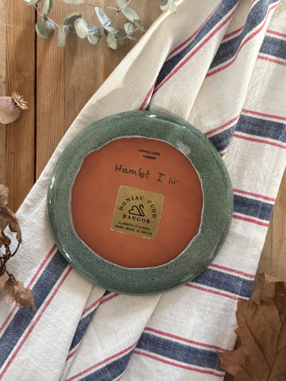 Very Rare Vintage Welsh Studio Pottery Plate - Doniau Cudd, Handmade in Bangor, North Wales