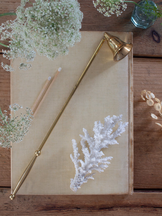 Vintage Solid Brass Bell Candle Snuffer