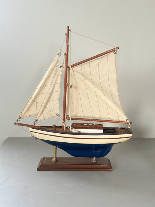 Vintage Handmade Wooden Sailing Yacht | ‘Hanah’