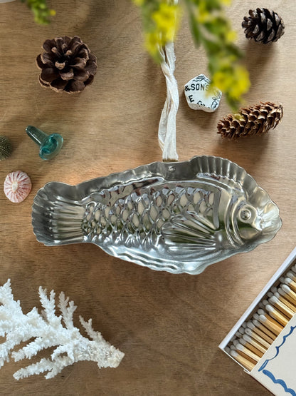 Vintage Midcentury Copper Fish Jelly Mould