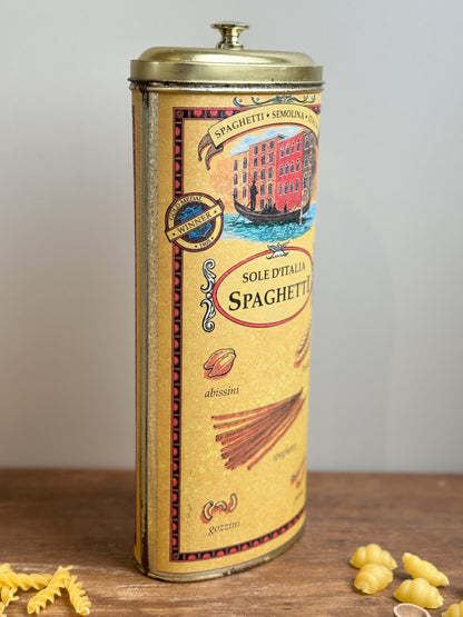 Vintage Sole D’italia Enamel Spaghetti Tin