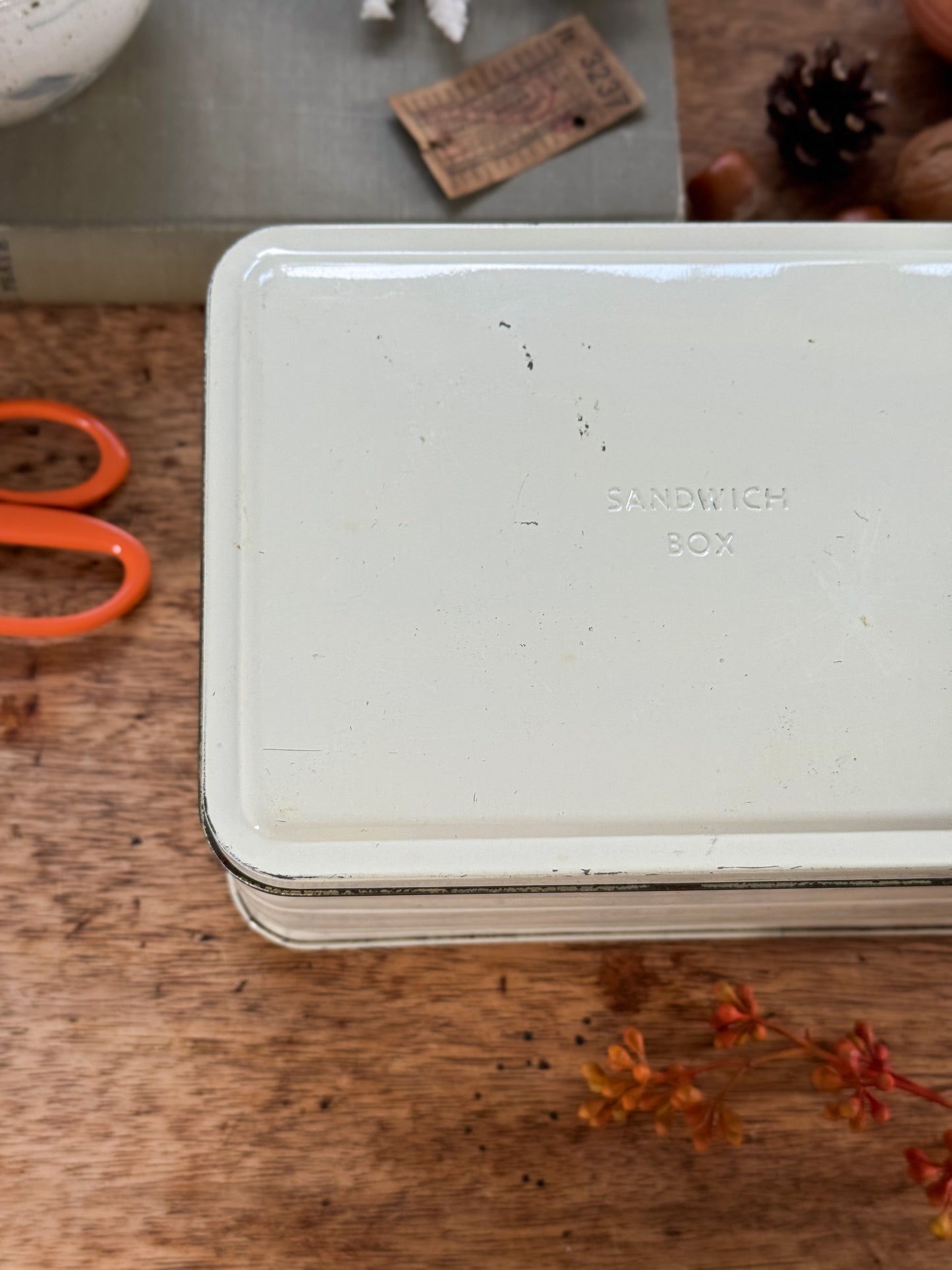 Vintage 1950s Tin Sandwich Box (Option 2)