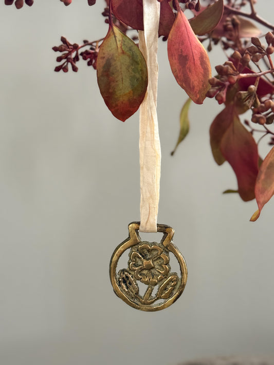 Vintage Solid Brass Token - Primrose