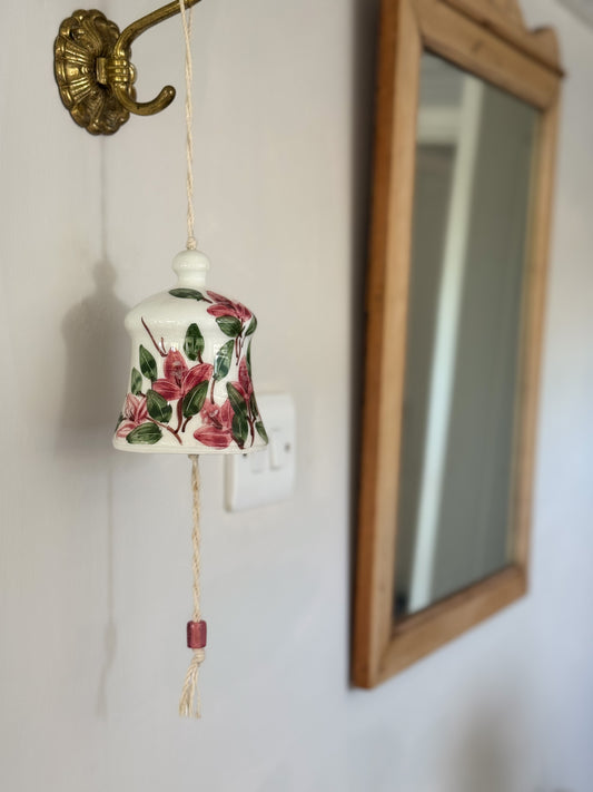 Vintage Handpainted Mediterranean Studio Pottery Bell