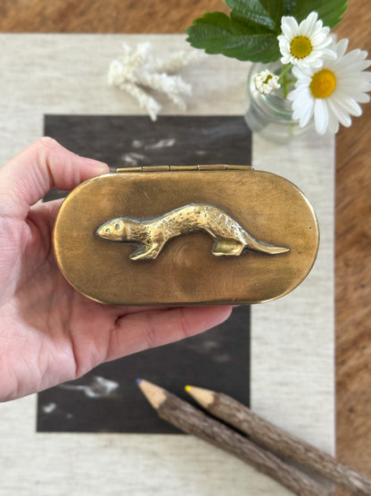 Antique Solid Brass Otter Box – Charlottenburg, Berlin, c19th Century