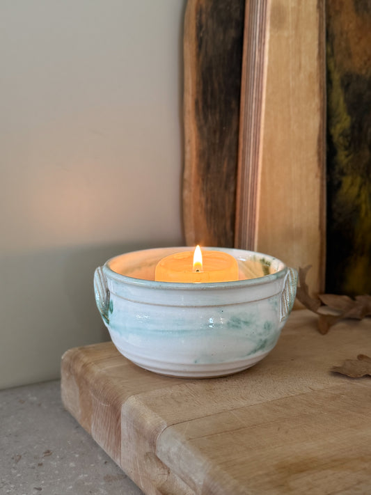 Vintage Studio Pottery Handled Bowl