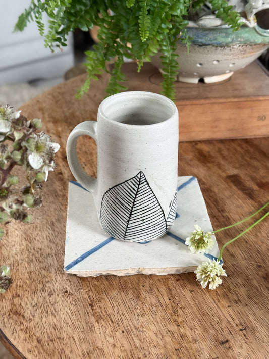 Handmade Tall Studio Pottery Mug by Edinbane Pottery, Isle of Skye