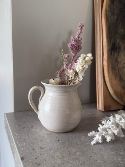 Vintage Wensleydale Pottery Sandstone Creamer Jug, Hawes, York