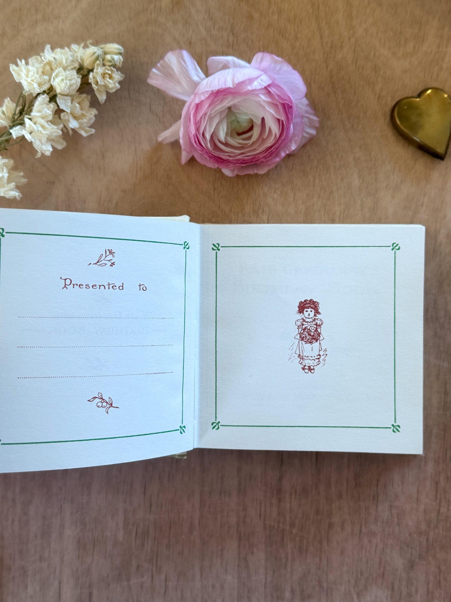 Vintage Kate Greenaway Birthday Book (Unused Condition)