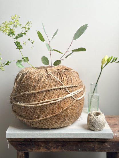 Vintage Large Ball of Natural Agricultural Baler Twine