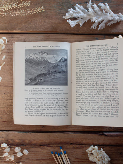 Very Rare 1934 The Challenge of Everest by George Joseph Cons - Original Clothbound Edition