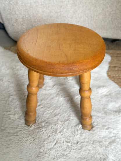 Vintage Pine Milking Stool