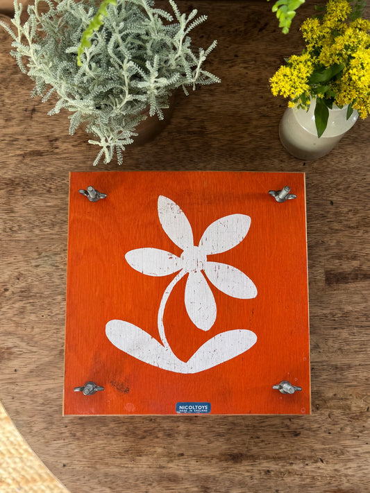 Vintage 1960s/1970s Nicol Toys Wooden Flower Press - Large Size