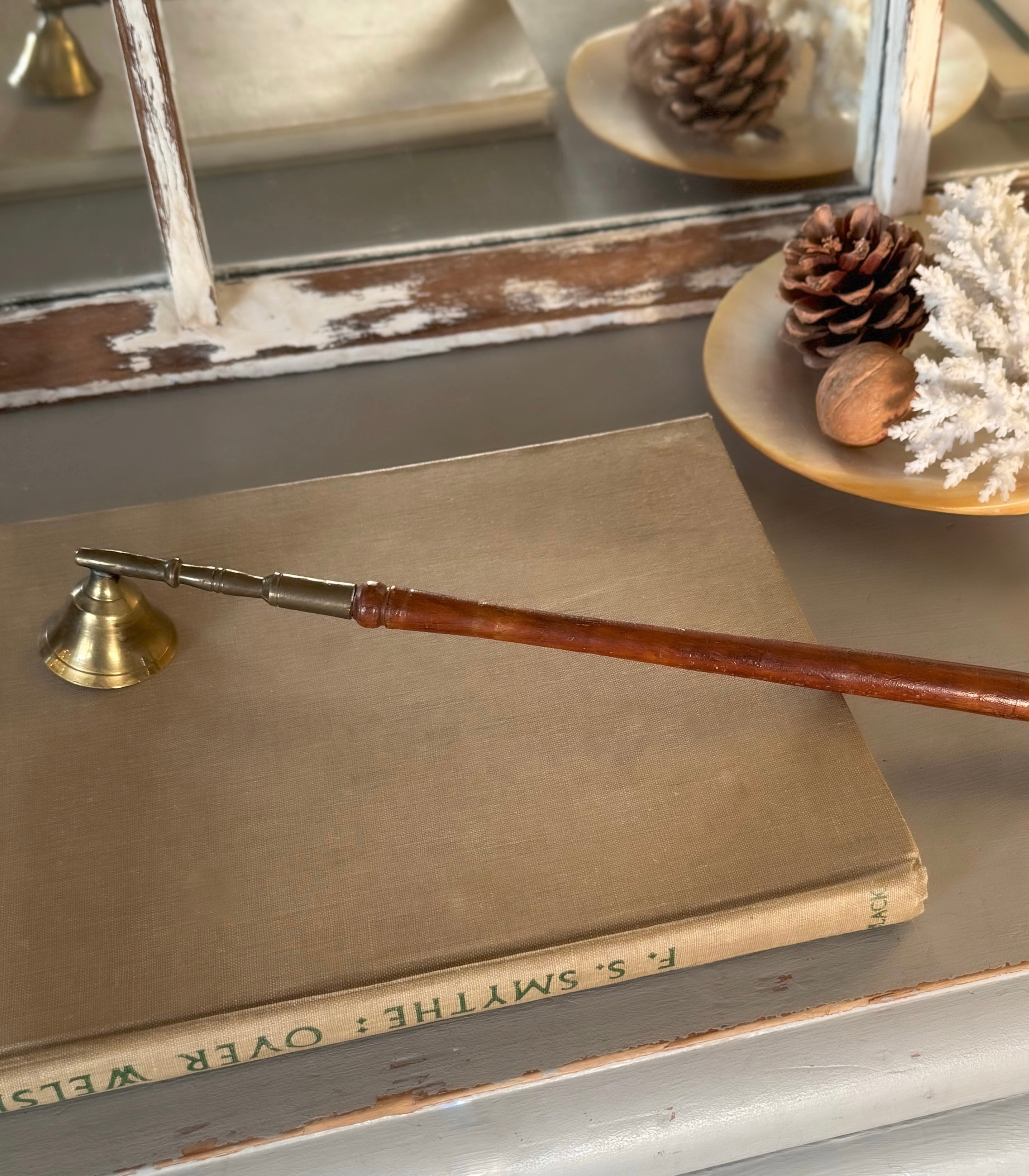 Vintage Brass & Wood Long Handled Candle Snuffer – Hiraeth Vintage