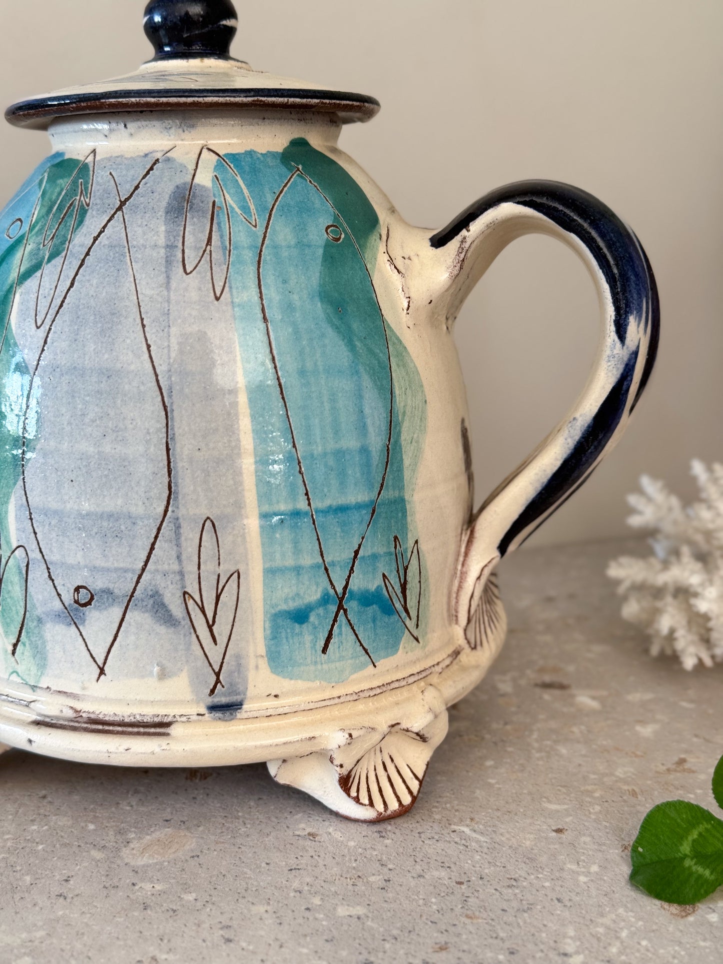 Very Rare Studio Pottery Teapot by Kevin Warren, Norfolk
