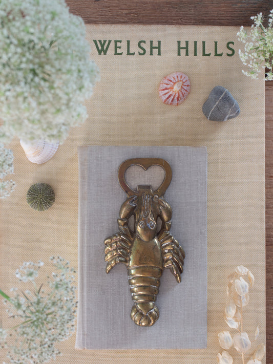 Vintage Brass Lobster Bottle Opener