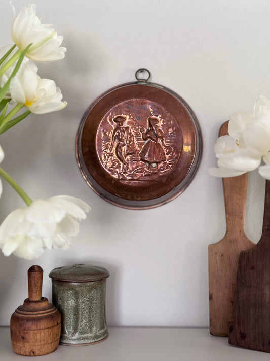 Vintage Copper ‘Dancing Couple’ Jelly Moulds (Multiple Styles)