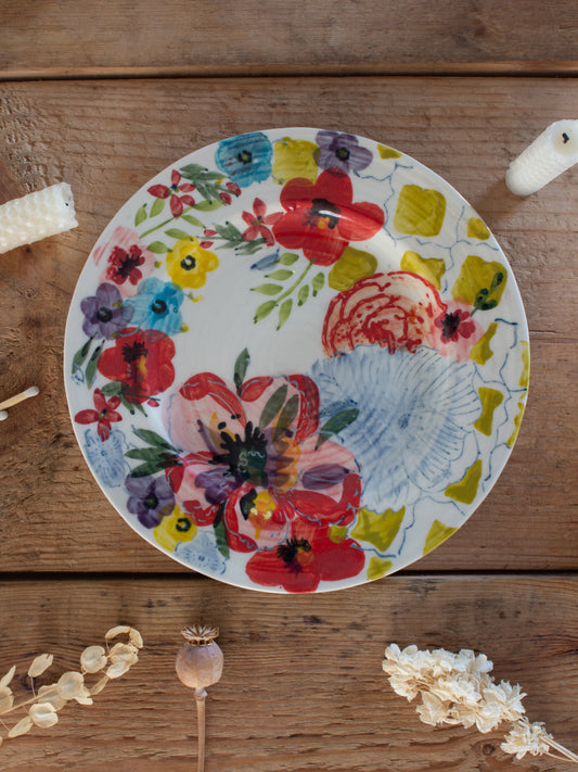 Contemporary Anthropologie Estudio Flores ‘Sissinghurst Castle’ Floral Dinner Plate