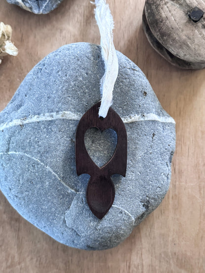 Vintage Miniature Hand-Carved Welsh Love Spoons (Multiple Options)