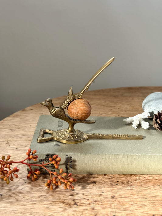 Vintage Solid Brass Bird Nutcracker & Bottle Opener