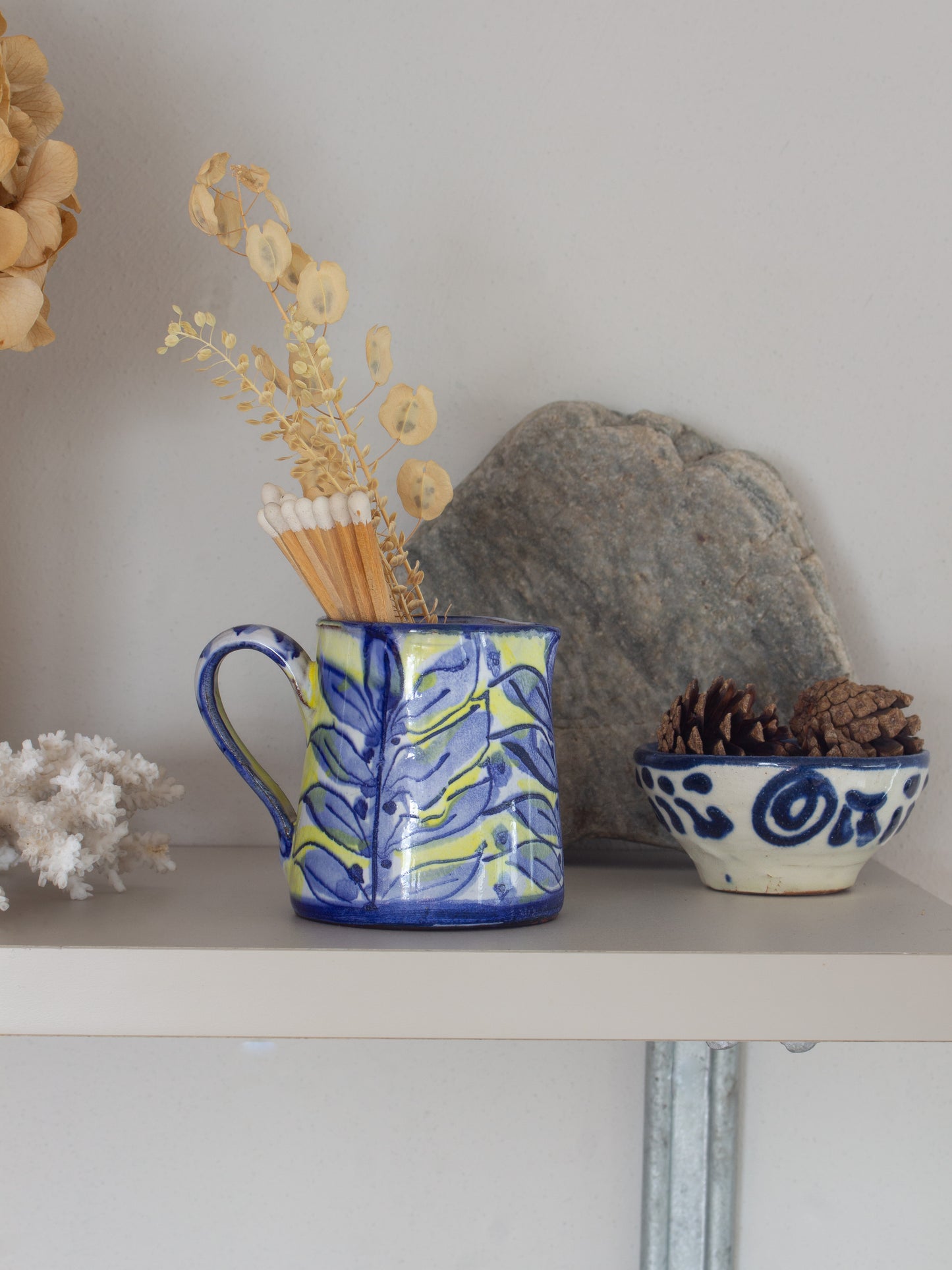 Vintage 1990s Porches Pottery Creamer Jug - Handmade in Portugal