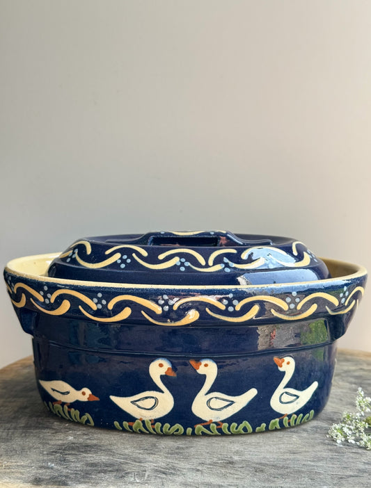 French Alsace Large Slipware Tureen