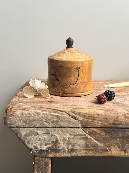 Miniature Hand-turned Treen Pot