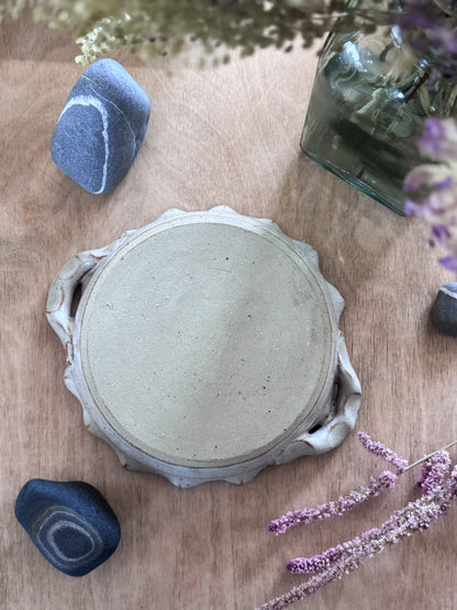 Vintage Studio Pottery Scalloped Dish