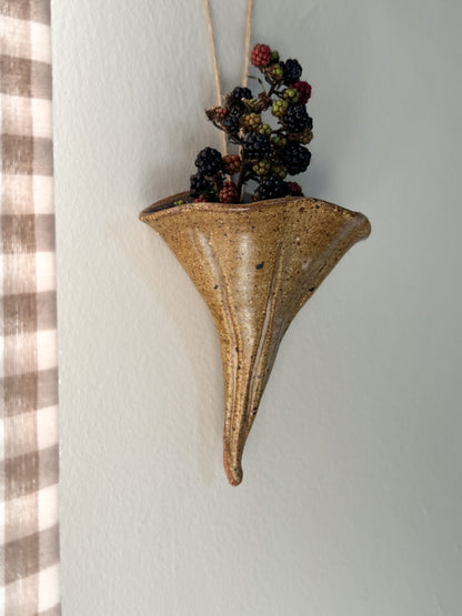 Vintage Studio Pottery Witch’s Hat (Wall Pocket)