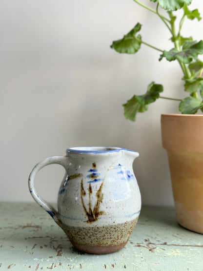 Studio Pottery Subtle Blue Abstract Creamer